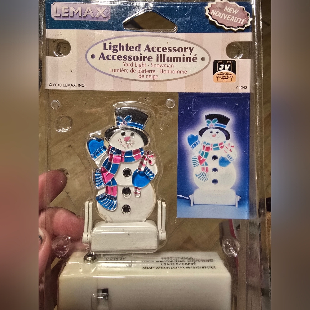Lemax Lighted Snowman Yard Light - Multicolor